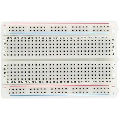 400 Tie Points Solderless Breadboard – Medium-sized breadboard for Arduino & projects. Electronic Components - Robocraze